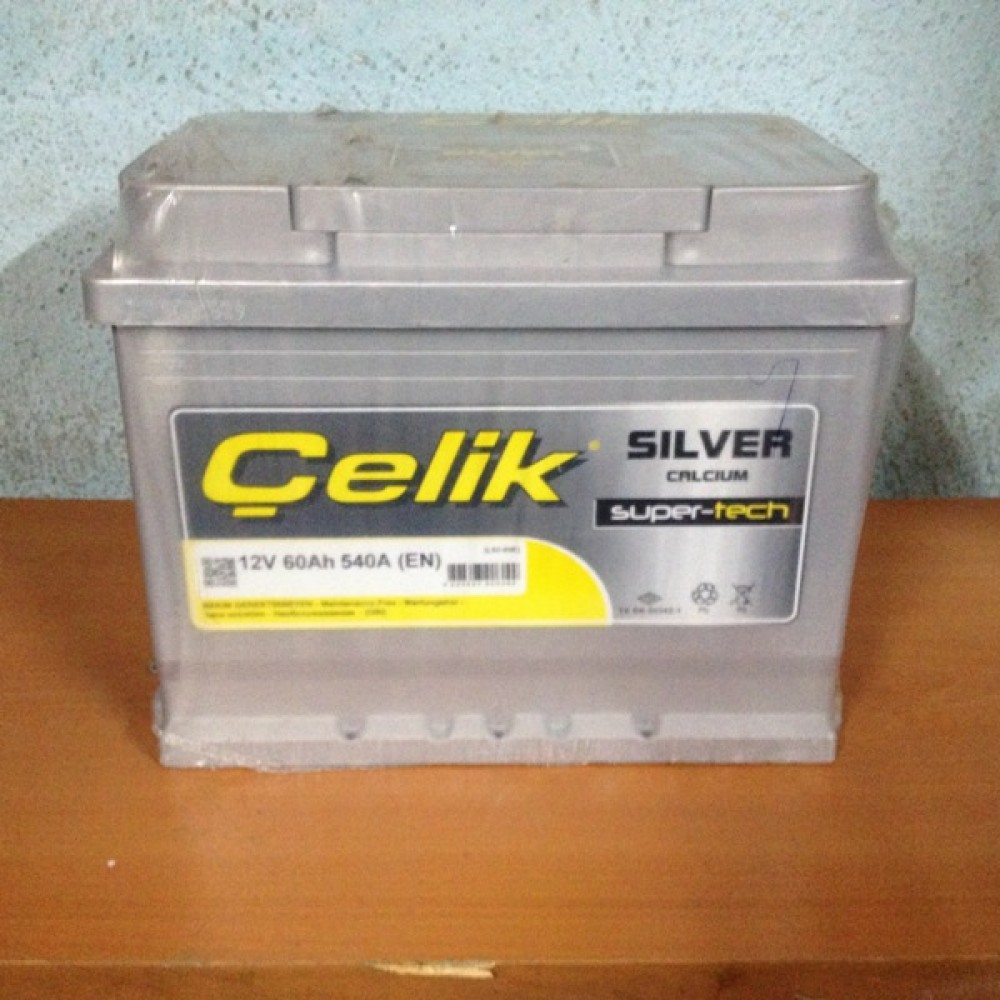 Çelik Akü 12V 60 Amper