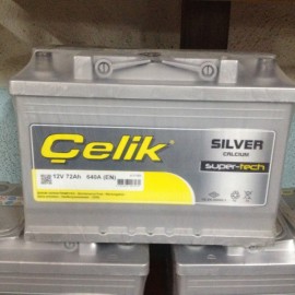 Çelik Akü 12V 72 Amper